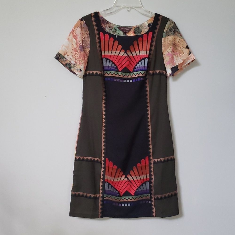 Avant Garde Ranna Gill Dress 4 Embroidered Petals Digital Floral Butterfly